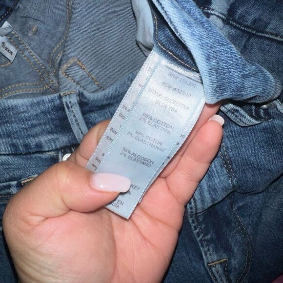 Good American Good Legs Crop Destruction Skinny Jeans - Picture 6 of 7